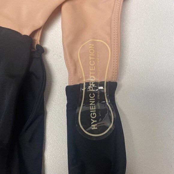 Camila Coelho Andres High Waist Bottom in Black & Nude Medium NWT - Picture 6 of 7